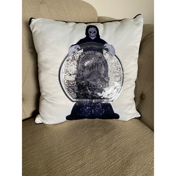 Set of Grim Reaper Double Sided Halloween Throw Pillows - Picture 4 of 16